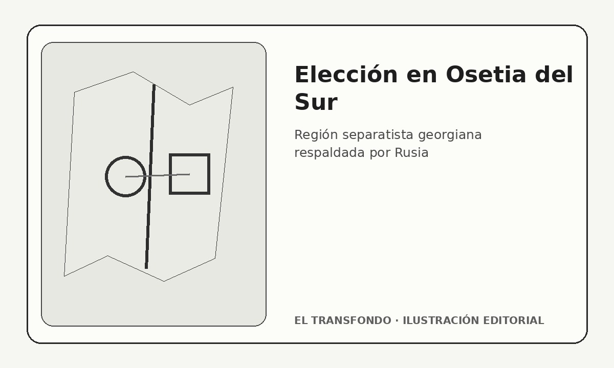 Mapa esquemático de una región dividida y una urna electoral